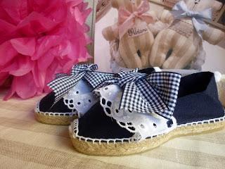ALPARGATAS NIÑA LAZOS VICHY