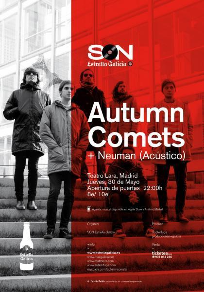 Autumn Comets + Neuman en el Teatro Lara (30 de mayo)