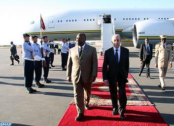 El presidente gabonés llega a Marrakech