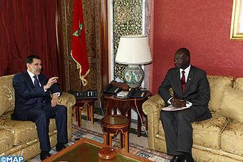 Saad Dine El Otmani recibe al ministro centroafricano de Economía, Plan