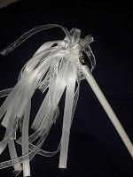 wedding wand blanca raso y organza