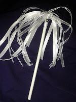 wedding wand blanca raso y organza