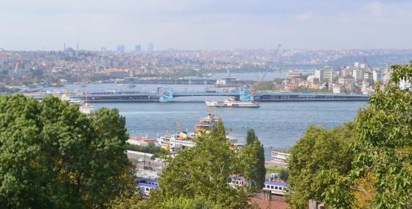 Vista del estuario natural llamado Cuerno de Oro