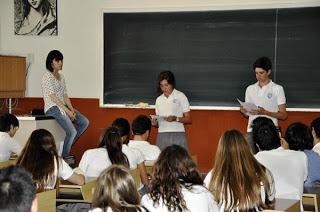 Ana Pomares en el Colegio Inmaculada Jesuitas de Alicante