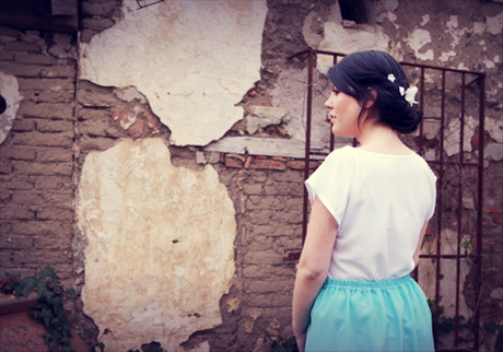 falda azul pastel bluedale