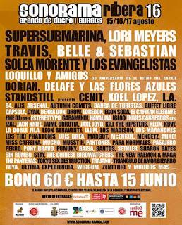 Sonorama 2013: Loquillo, Soleá Morente y Los Evangelistas, Pony Bravo, Triángulo de Amor Bizarro...