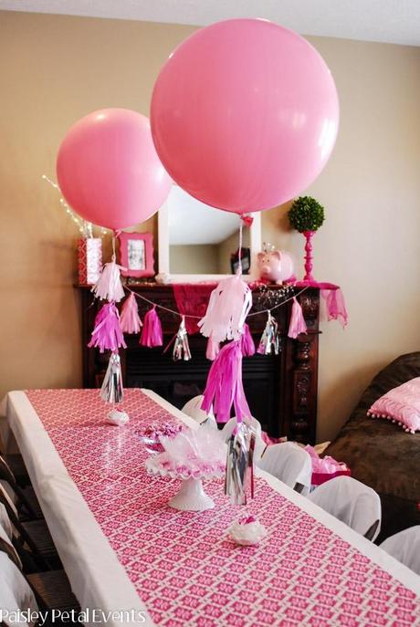 Fiesta de princesas: ideas para la decoración globos grandes para decorar fiestas