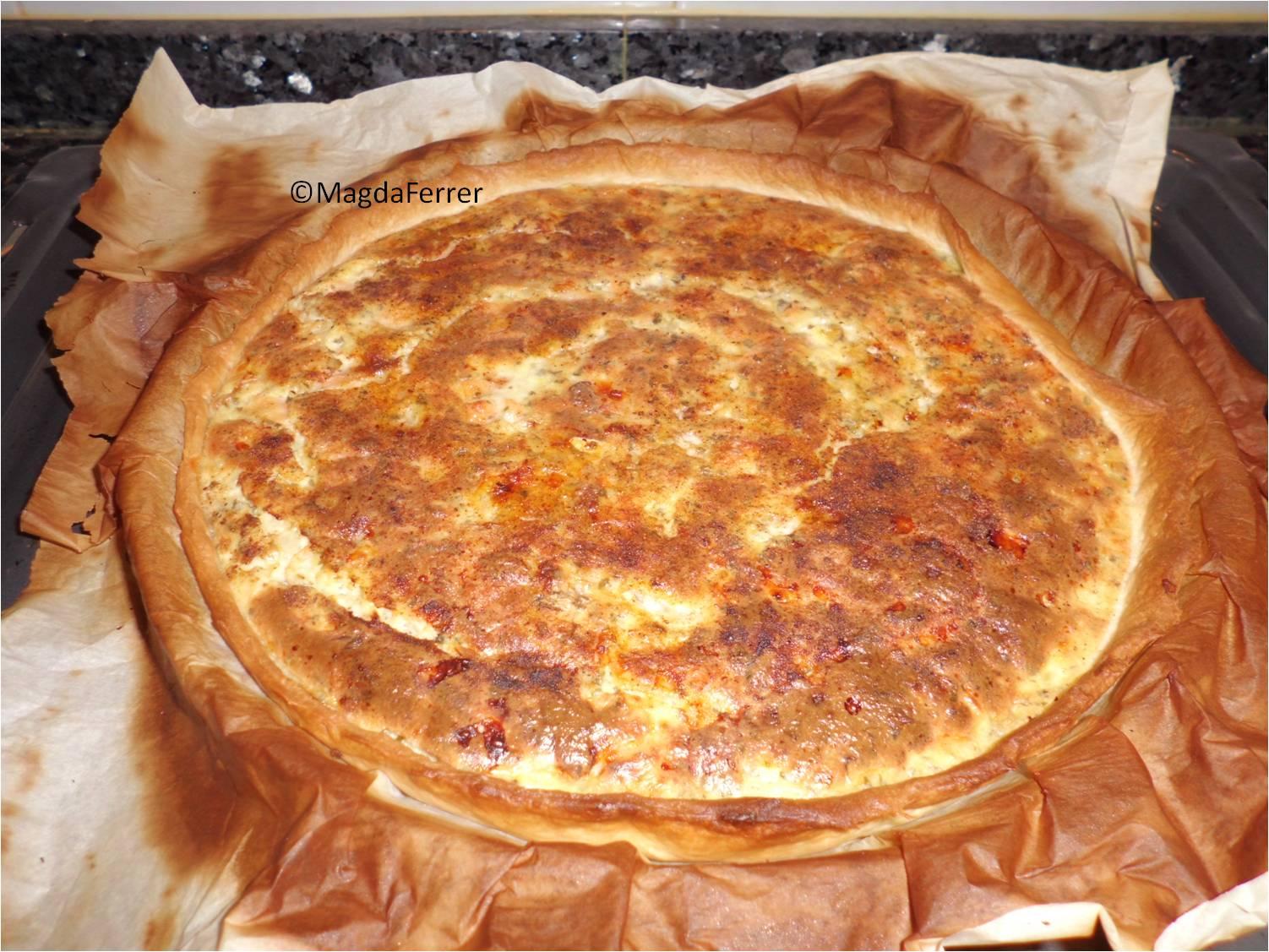 Quiche de salmón ahumado