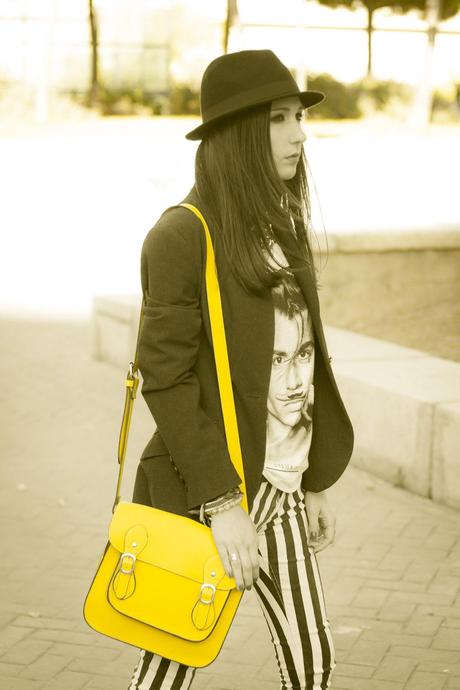 satchel bag amarillo fluor