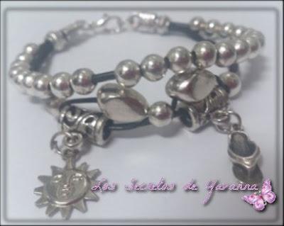 ♥ Pulsera con entrepizas veraniegas