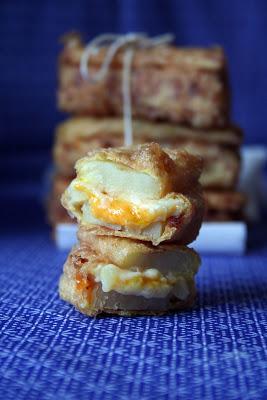 Emparedado de patata a los 3 quesos Emparedado de patata a los 3 quesos