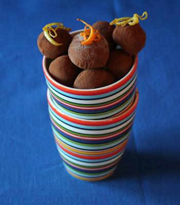 Trufas de chocolate y cuatro sabores