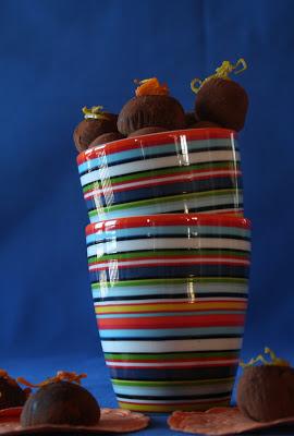 Trufas de chocolate y cuatro sabores