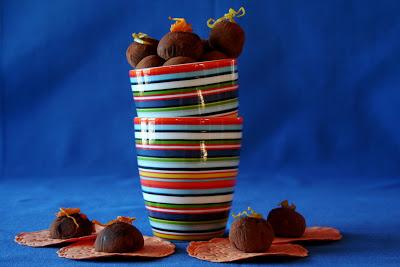 Trufas de chocolate y cuatro sabores