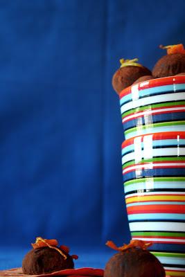 Trufas de chocolate y cuatro sabores