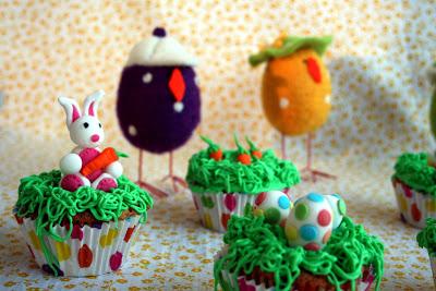 Cupcakes de zanahoria y garam masala con icing de queso