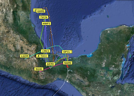 Modelos indican que de pasar al Golfo de México, su trayectoria no será muy amplia