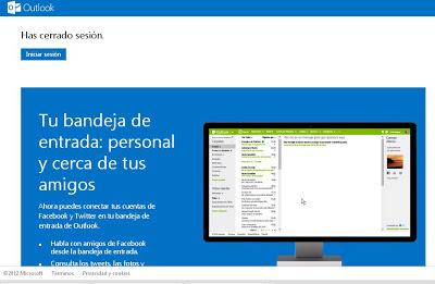  cerrar sesión en Outlook