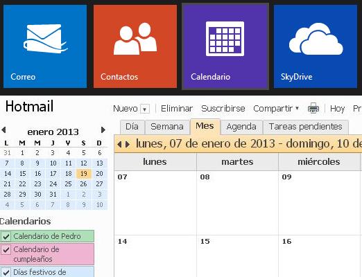 calendario outlook
