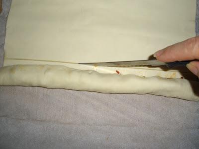 Ensaimada de Hojaldre Relleno de Verduras