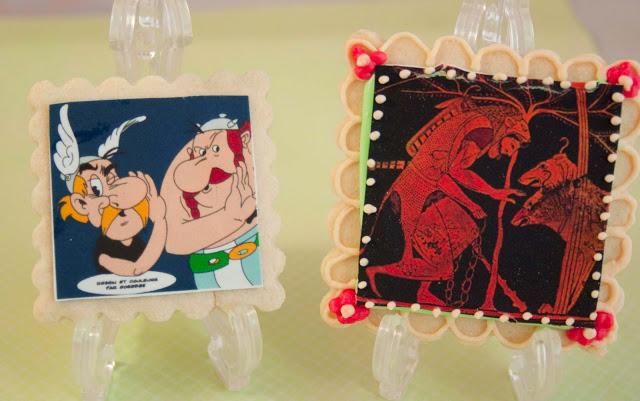 GALLETAS DECORADAS MITOLÓGICAS Y OTROS TEMAS PARA LA PROFE DE LATÍN Y GRIEGO