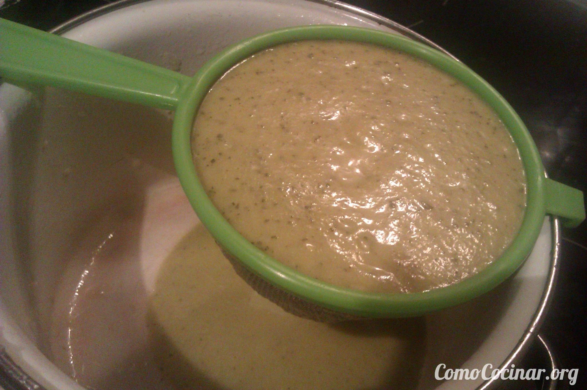 Paso a paso puré de calabacín