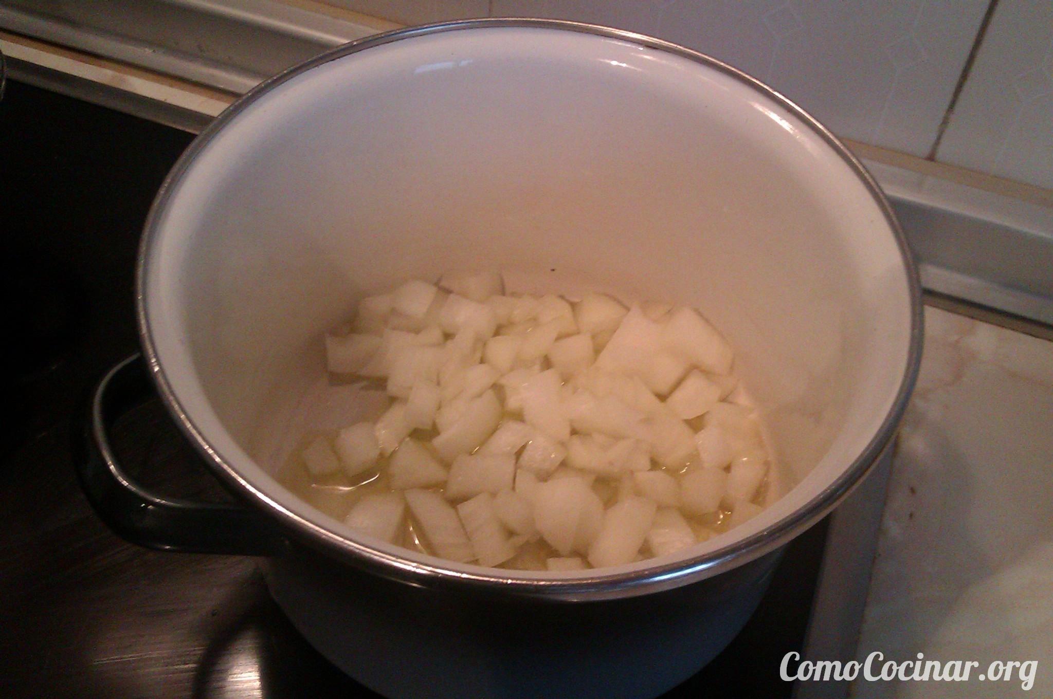 Paso a paso puré de calabacín