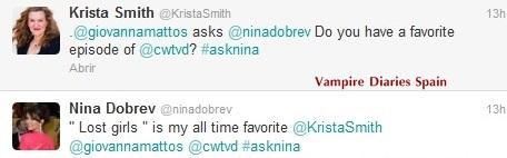 ¿Cuál es el episodio favorito de Nina Dobrev?