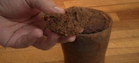 Bizcocho de chocolate en el microondas