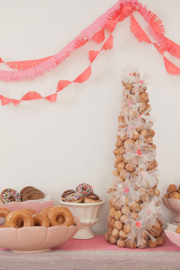 ideas para una fiesta de donuts