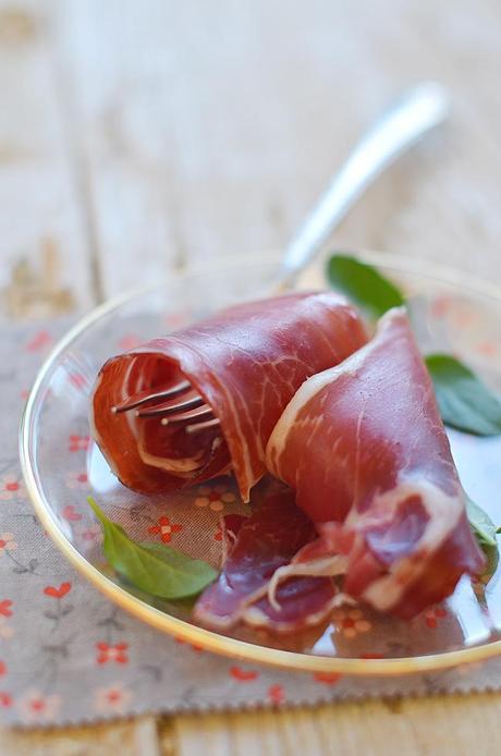 Pan de Focaccia relleno de jamon iberico de bellota