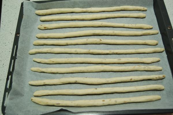 Colines crujientes de pan de pipas caseros