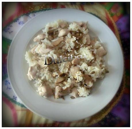 ARROZ BASMATI CON POLLO A LA MIEL