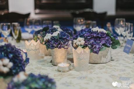 una boda decorada en azul wedding planner zaragoza