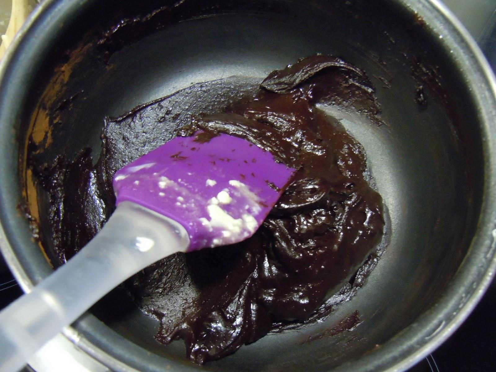 Bizcocho bicolor de chocolate