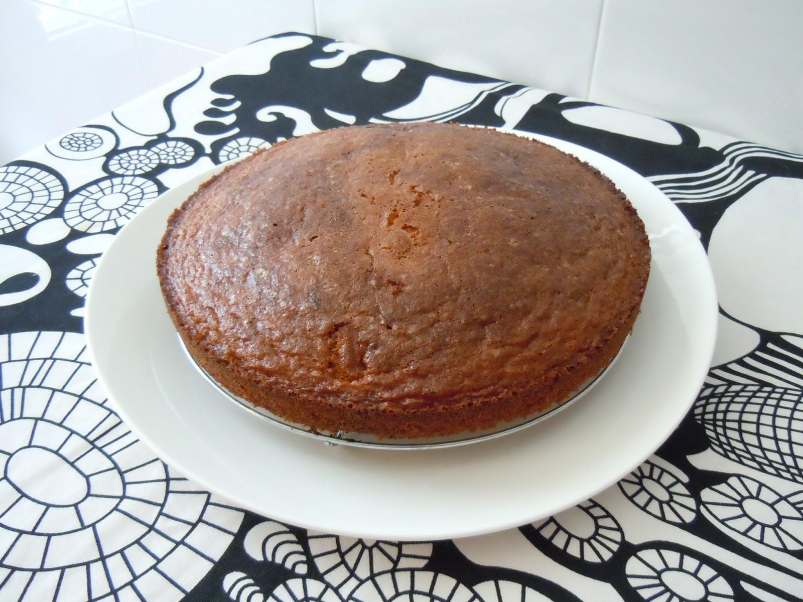 Bizcocho bicolor de chocolate