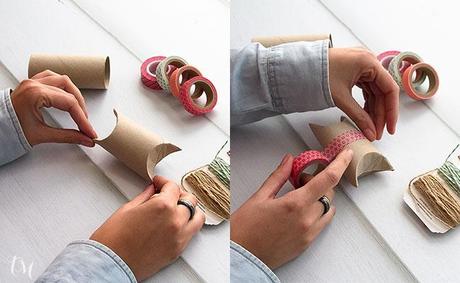 Manualidades con papel: una cajita reciclada manualidades con papel decorando la caja de papel