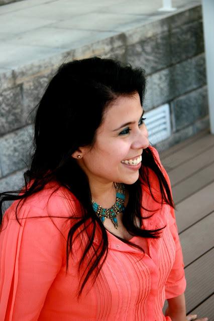 BBC Outfit Coral and Blue