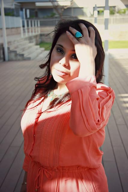 BBC Outfit Coral and Blue