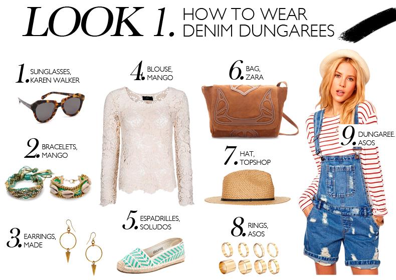 How To Wear Denim Dungarees