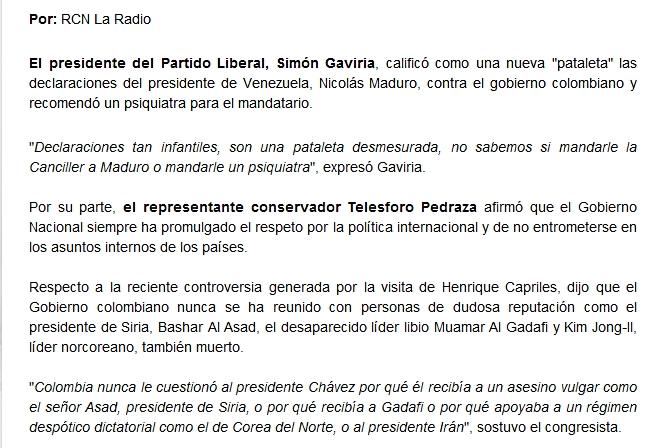 VEA PORQUÉ NICOLÁS MADURO ESTÁ LOCO!!