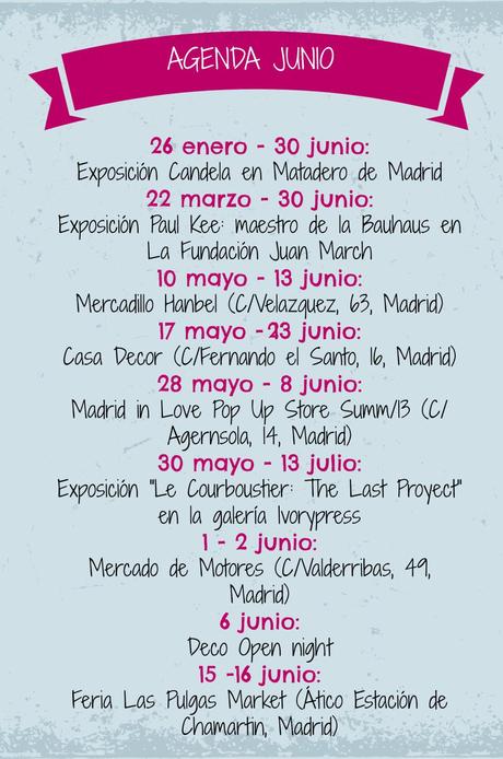 Agenda Junio