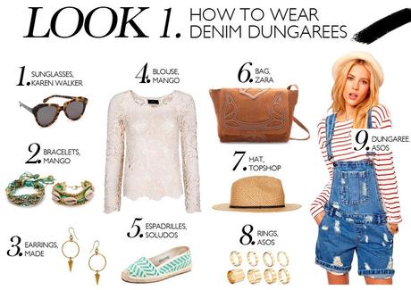 How To Wear Denim Dungarees