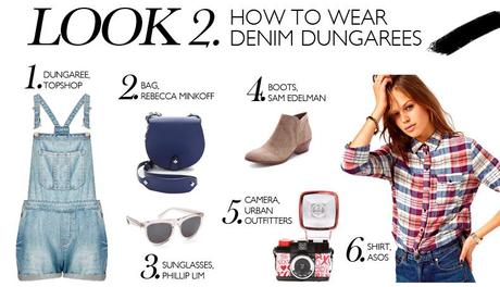 How To Wear Denim Dungarees