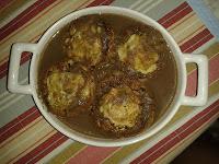 champiñones rellenos de pechuga de pavo
