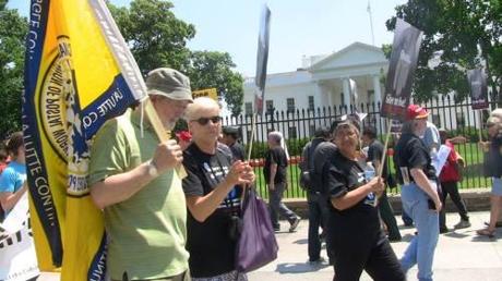 Plantón por Cuba frente a la Casa Blanca