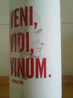 VENI, VIDI, VINUM. GARNACHA & ULL DE LLEBRE By Masia d´Or.