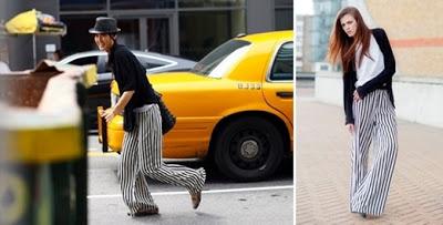 STREET STYLE INSPIRATION; PANTALONES PALAZZO.-