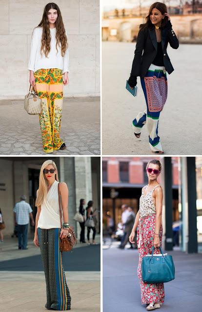 STREET STYLE INSPIRATION; PANTALONES PALAZZO.-