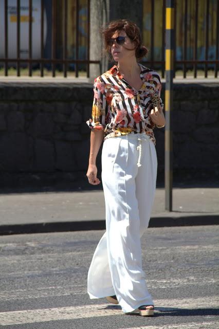 STREET STYLE INSPIRATION; PANTALONES PALAZZO.-